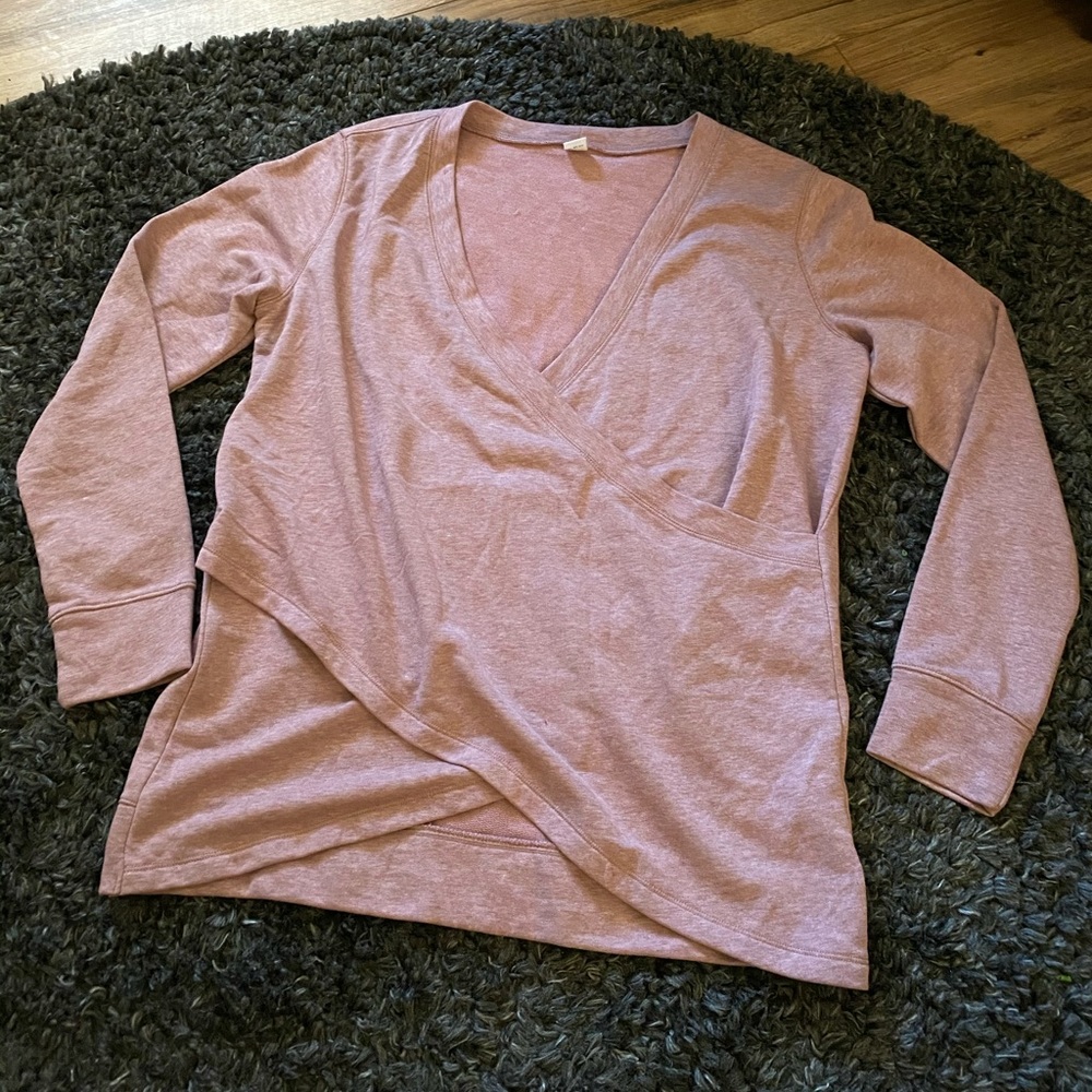 Cute Long sleeve cross front shirt